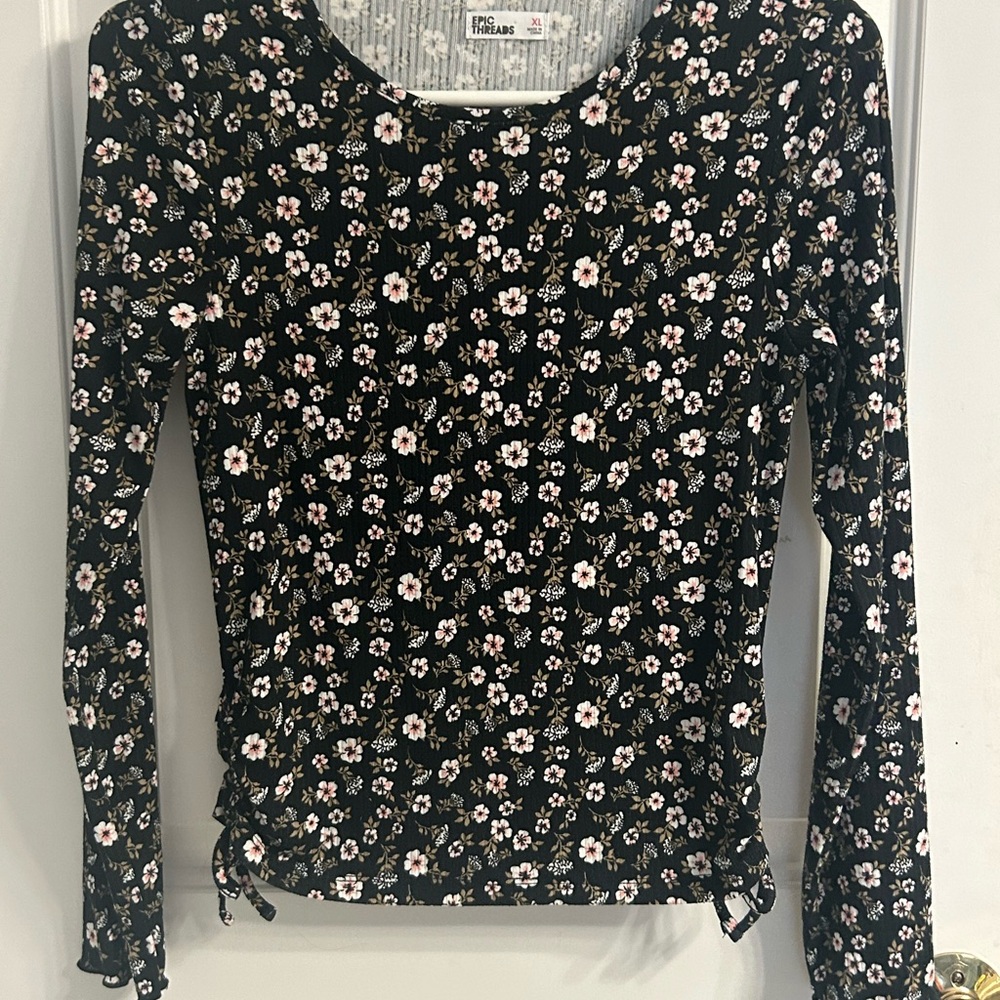 Epic Threads Floral Design Top